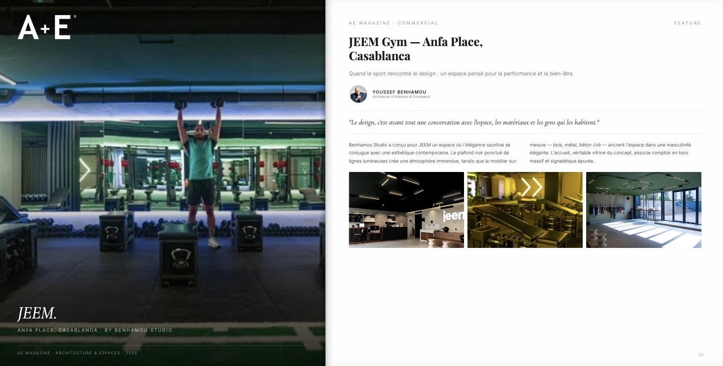 JEEM Gym – Anfa Place, Casablanca