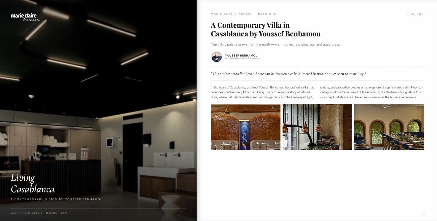 A Contemporary Villa in Casablanca by Youssef Benhamou